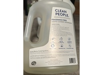 Clean People Liquid Laundry Detergent, Fragrance Free, 200 Loads, 100 fl oz/2.96 L - thumbnail 3