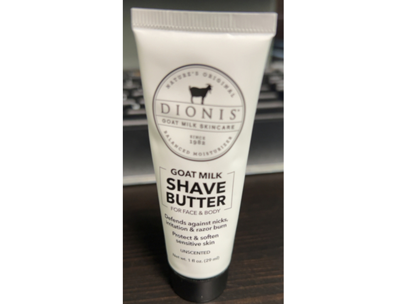 Dionis Face & Body Goat Milk Shave Butter, 1 fl oz/29 mL