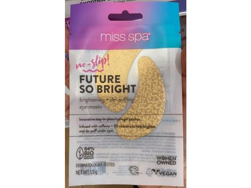 Miss Spa No-Slip Future So Bright Eye Masks, 2 Count