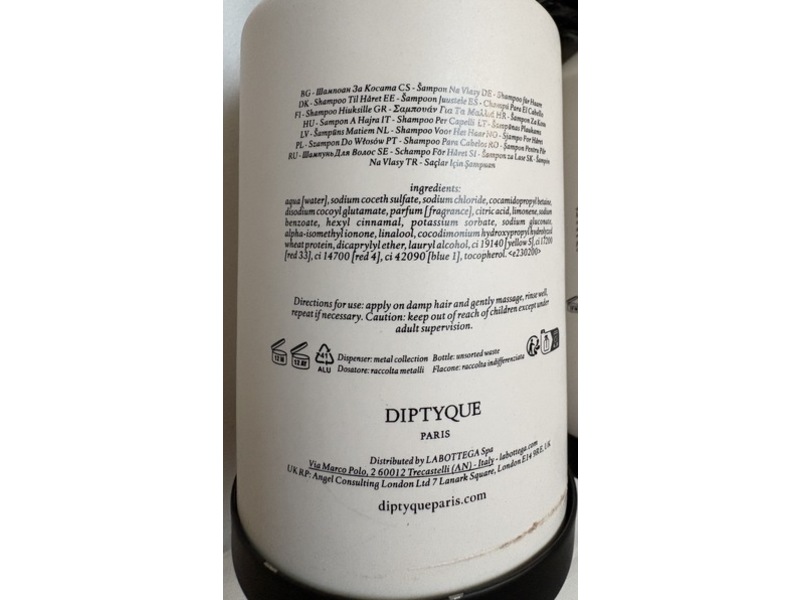 Diptyque Shampoo, 11.83 fl oz/350 mL