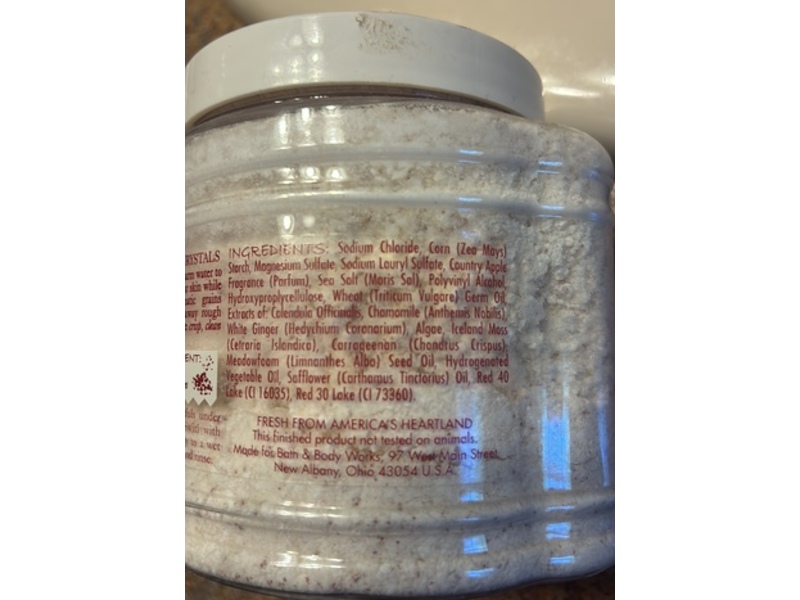 Bath & Body Works Revitalizing Bath Crystals, Country Apple, 11 oz/312 g