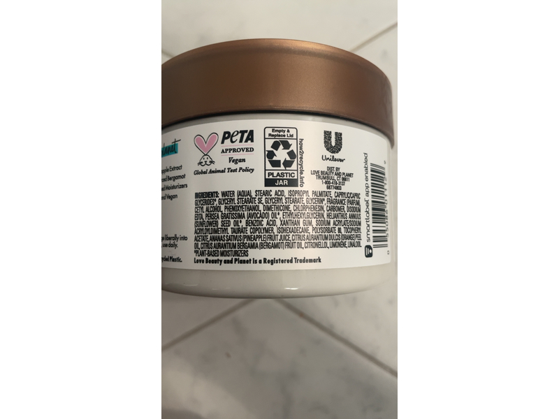 Love Beauty & Planet Beloved Pineapple & Papaya Body Cream, 10 oz