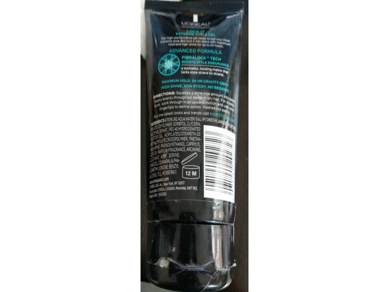 L'Oreal Paris Advanced Hairstyle Lock IT Extreme Style Gel, Maximum Hold, 5.1 fl oz/150 mL