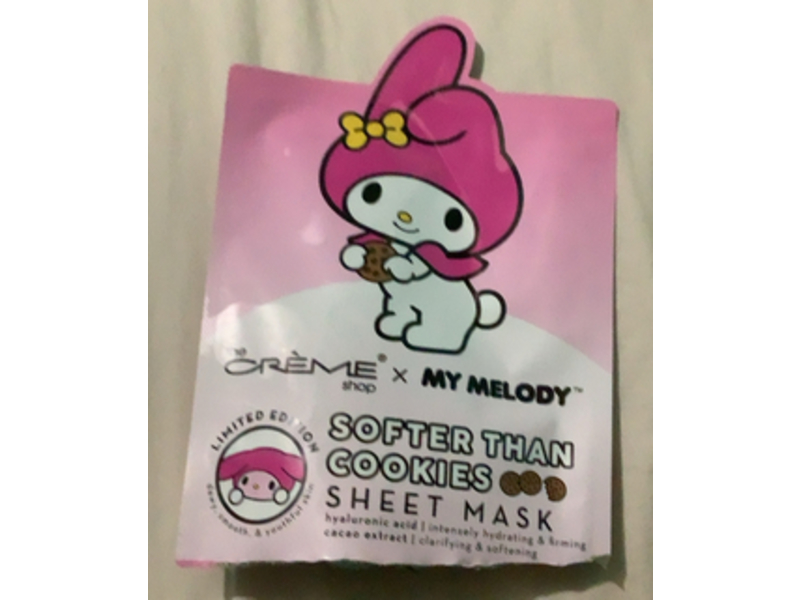 The Creme Shop Sheet Mask, My Melody Softer Than Cookies, 0.88 oz/25 g, Pack Of 3