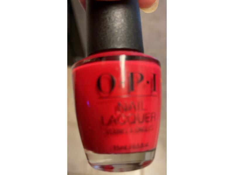 O.P.I Nail Lacquer, Cajun Shrimp Red, 0.5 fl oz/15 mL