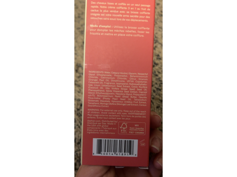 Dae 3-In-1 Styling Cream + Taming Wand, Cactus Fruit, 0.6 fl oz/20 mL