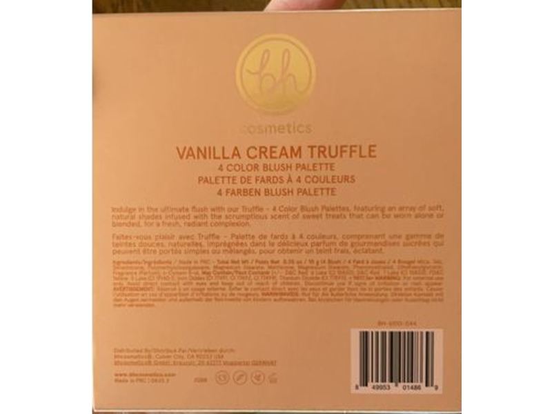 Bh Cosmetics Vanilla Cream Truffle Blush Palette, 0.35 oz/10 g