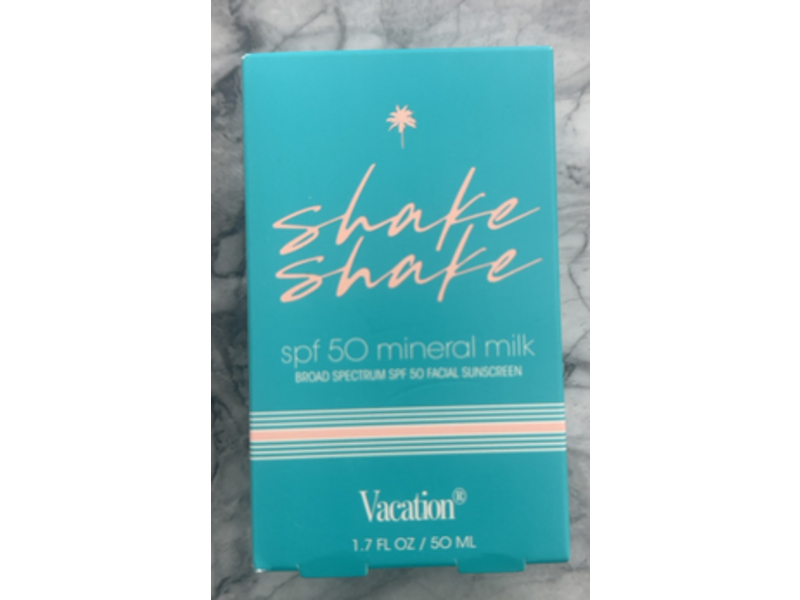 Vacation Shake Shake Mineral Milk Sunscreen, SPF 50, 1.7 fl oz/50 mL