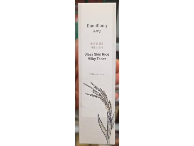 DumiDang Glass Skin Rice Milky Toner, 5.07 fl oz/150 mL