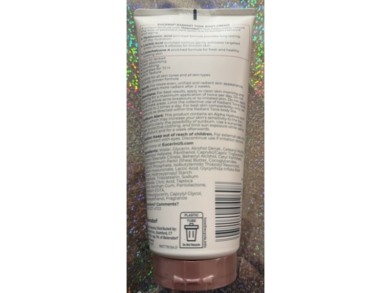 Eucerin Radiant Tone Dark Spot Corrector Body Cream, 7 oz/198 g