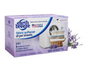 Earth Breeze Fabric Softener Dryer Sheets, Lavender, 120 Counts, Pack Of 2 - thumbnail 1