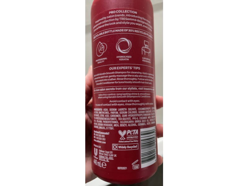 Tresemme Keratin Smooth Shampoo, 440 mL