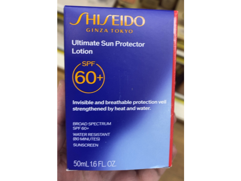 Shiseido Ultimate Sun Protector Lotion, SPF 60+, 1.6 fl oz/50 mL