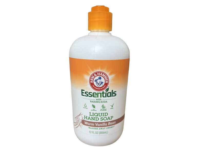 Arm & Hammer Essentials Liquid Hand Soap, Warm Vanilla Bean, 12 fl oz/355 mL