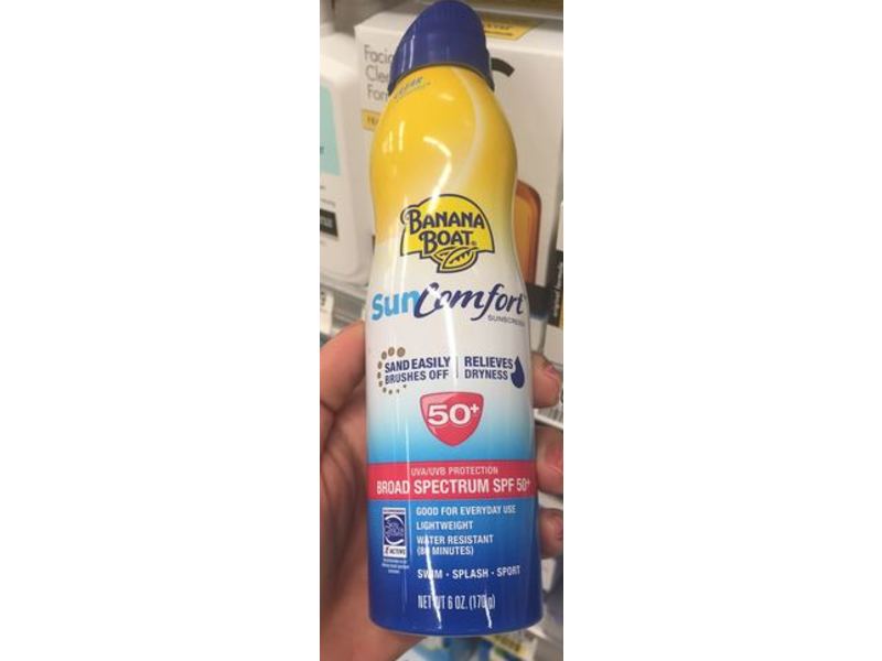Banana Boat Suncomfort Sunscreen, Spf 50+, 6 oz/170 g, Pack Of 2