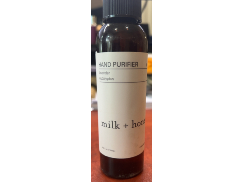 milk + honey Hand Purifier, Lavender Eucalyptus,4.5 fl oz/118 mL