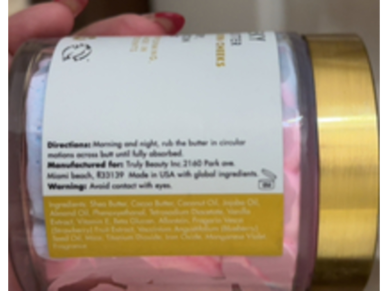 Truly Berry Cheeky Clearing Butt Butter, 2 oz