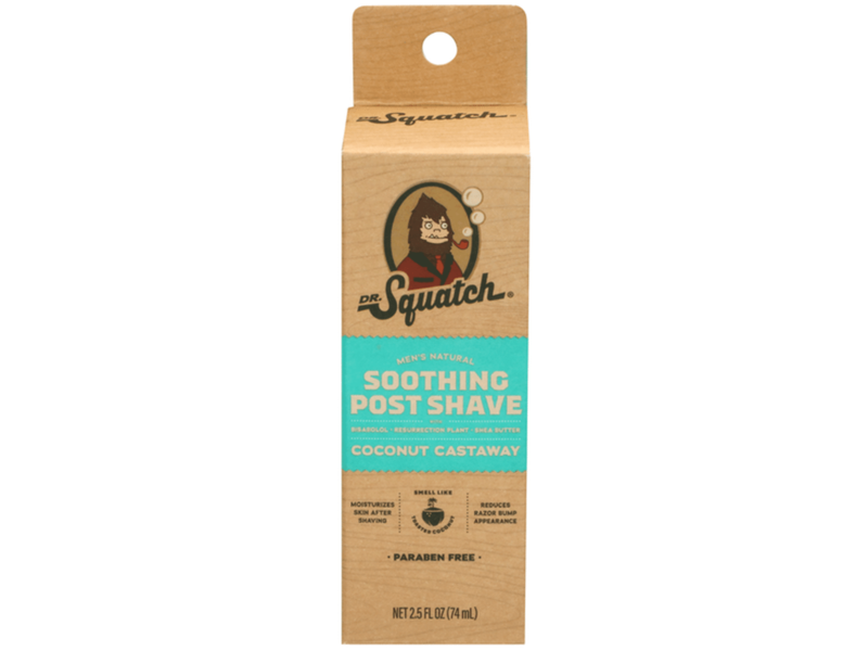 Dr. Squatch Men's Natural Soothing Post Shave, Coconut Castaway, 2.5 fl oz/74 mL