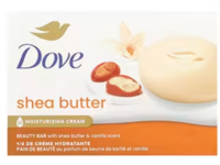 Dove Moisturizing Cream Beauty Bar, Shea Butter & Vanilla Scent, 2.6 fl oz/75 g, Pack Of 4 - thumbnail 1