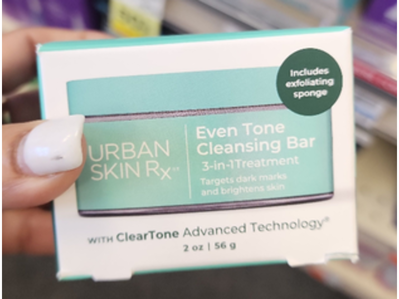 Urban Skin Rx Even Tone Cleansing Bar 3 in 1 Treatment, 2 oz/56 g