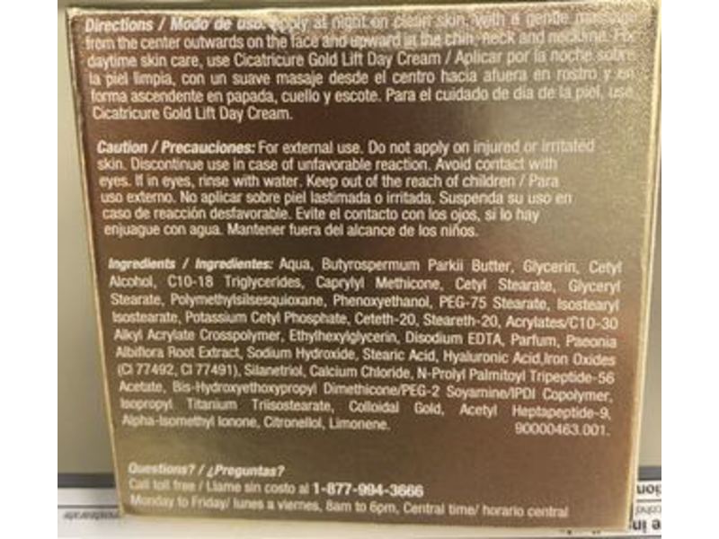 Cicatricure Gold Lift Night Cream, 1.7 oz/50 g