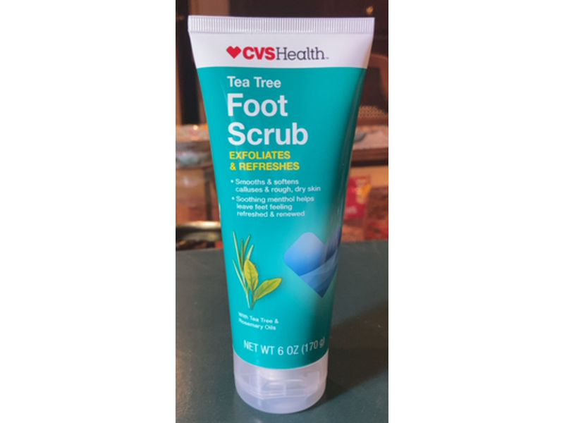 CVS Health Tea Tree Foot Scrub, 6 oz/170 g