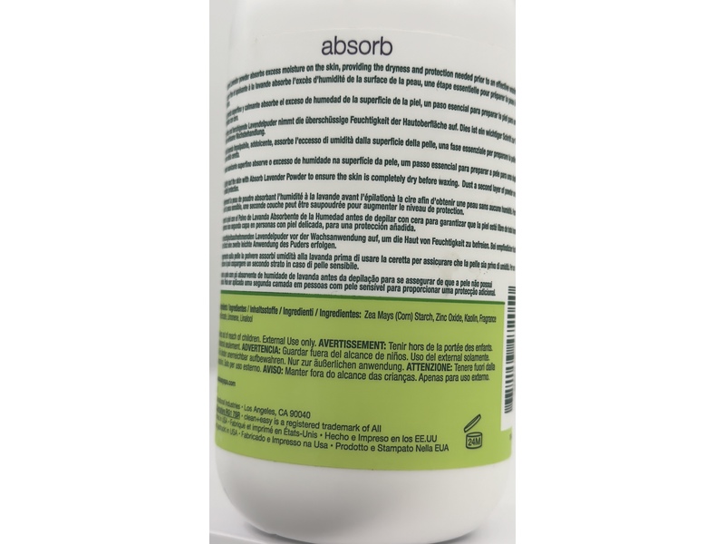 Clean + Easy Absorb Powder, Lavender, 3.5 oz/99 g