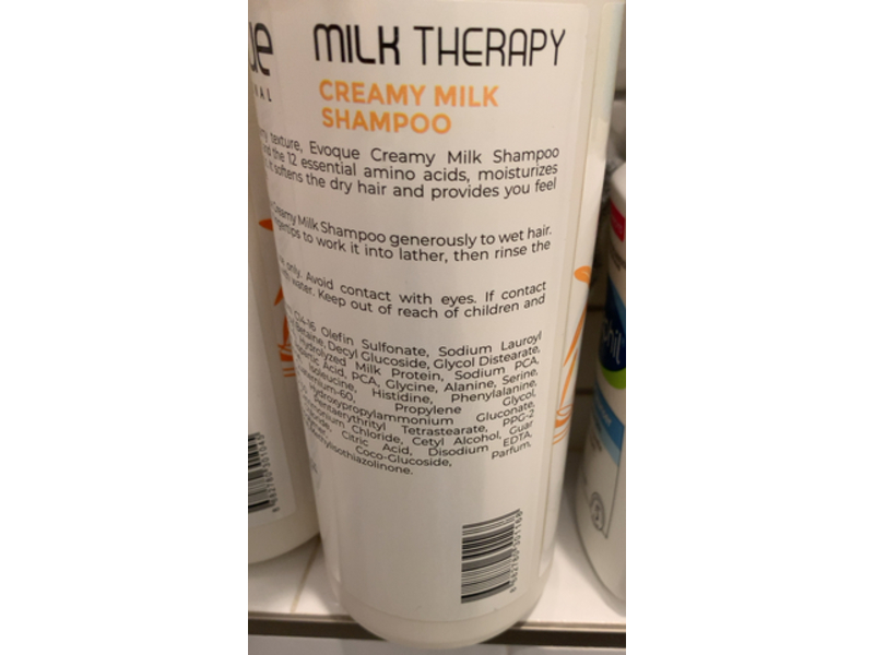 Evoque Milk Therapy Creamy Milk Shampoo, 33.81 fl oz/1000 mL
