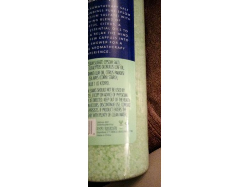 Dr Teal's Aromatherapy Epsom Salt Crystals, Eucalyptus + Citrus & Spearmint, 25 oz/708 g