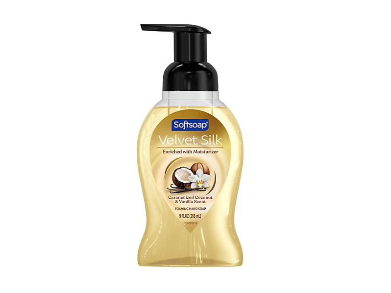 Softsoap Velvet Silk Foaming Hand Soap, Caramelized Coconut & Vanilla Scent, 9 floz/266 mL