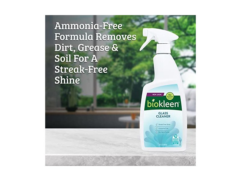 Biokleen Glass Cleaner - 64 Ounce - Natural Spray Concentrate 2 PACK