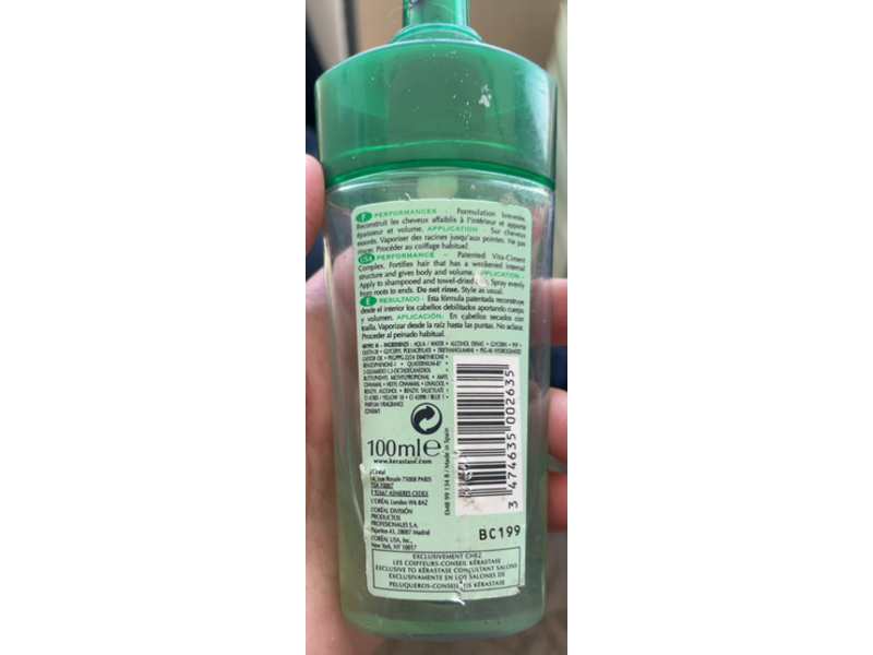 Kerastase Resistance Expanseur Extra Corps Hair Repair Treatment, 3.3 fl oz/100 mL