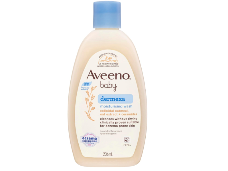 Aveeno Baby Dermexa Moisturizing Wash, Oat Extract + Ceramides, 236 mL