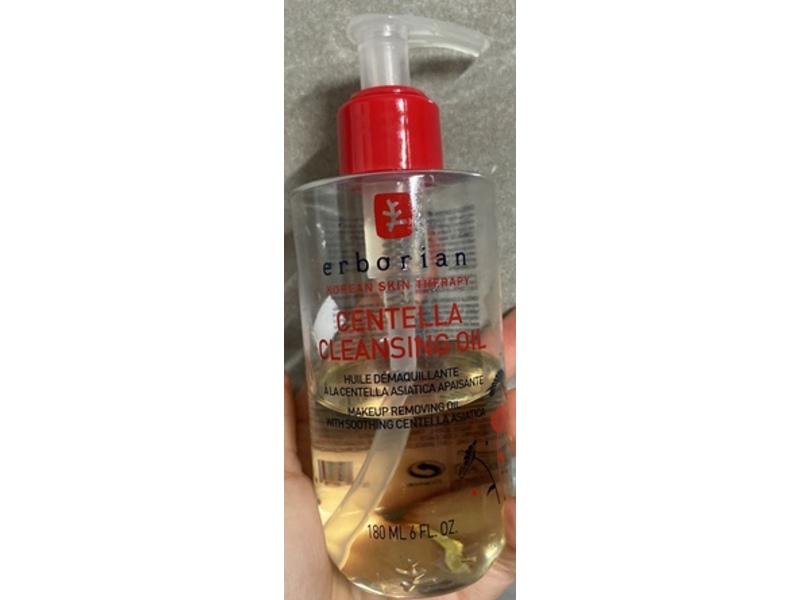 Erborian Korean Skin Therapy Centella Cleansing Oil, Centella Asiatica, 6 fl oz/180 mL