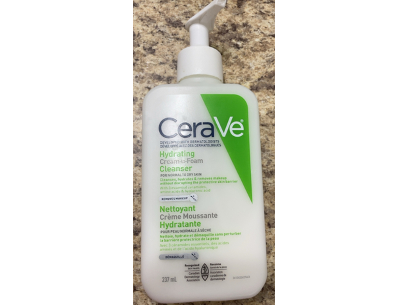 Cerave Hydrating Cream To Foam Cleanser, 237 mL