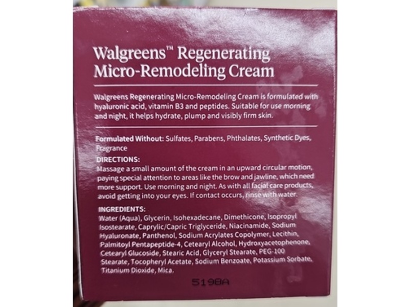 Walgreens Micro Remodeling Cream, 1.7 fl oz/48 g