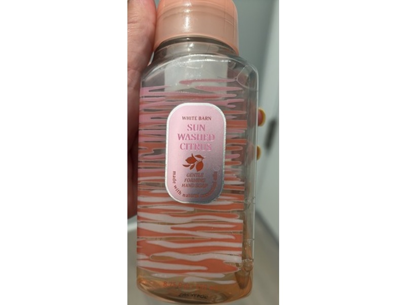 Bath & Body Works White Barn Gentle Foaming Hand Soap, Sun Washed Citrus, 8.75 fl oz/259 mL