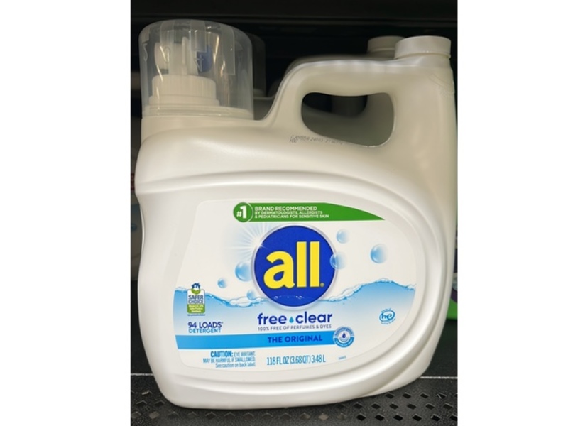 All Free Clear Detergent, The Original, 94 Loads, 118 fl oz/3.48 L