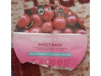 PS... Brighten + Firm Sheet Mask, Wild Cherry + Collagen Water, 0.81 oz/23 g - Image 3