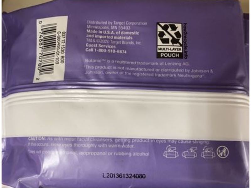 Up & Up Makeup Remover Cleansing Towelettes Evening Calm, 25 Count