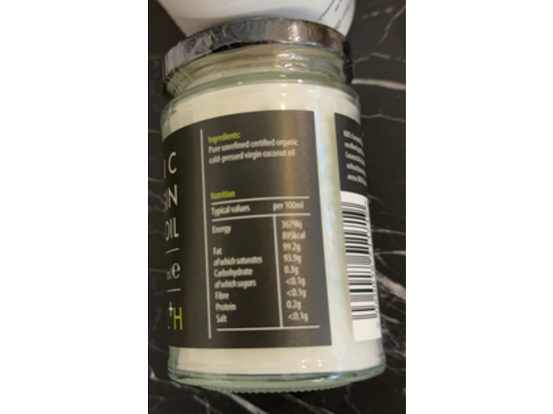 Kiki Health Organic Raw Virgin Coconut Oil, 200 mL