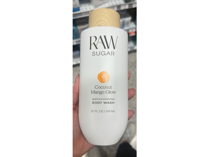 Raw Sugar Body Wash, Coconut Mango Glow, 20 fl oz/591 mL