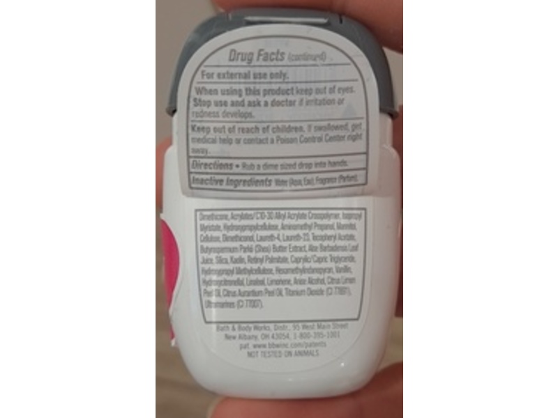 Bath & Body Works Pocketbac Anti-Bacterial Moisturizing Hand Sanitizer, Warm Vanilla Sugar, 1 fl oz/29 mL