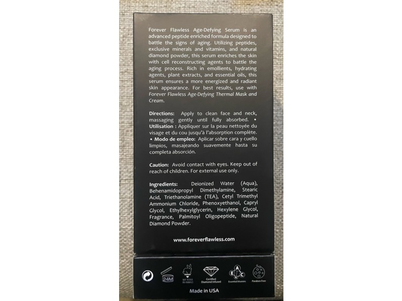Forever Flawless Black Diamond Infused Age-Defying Serum, 1.35 fl oz/40 mL
