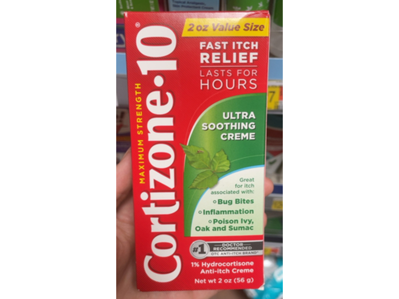 Cortizone-10 Maximum Strength Ultra Soothing Anti-Itch Cream, 2 oz/56 g