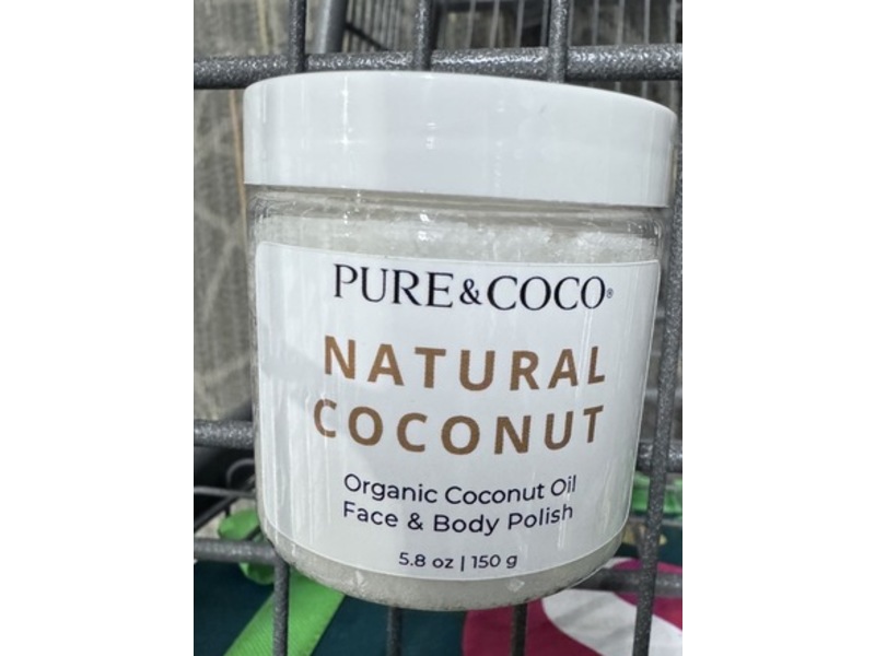 Pure & Coco Face & Body Polish, Natural Coconut, 5.8 oz/150 g