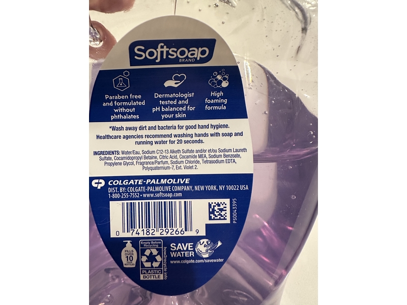 Softsoap Advanced Clean Hand Soap, 80 fl oz/2.36L