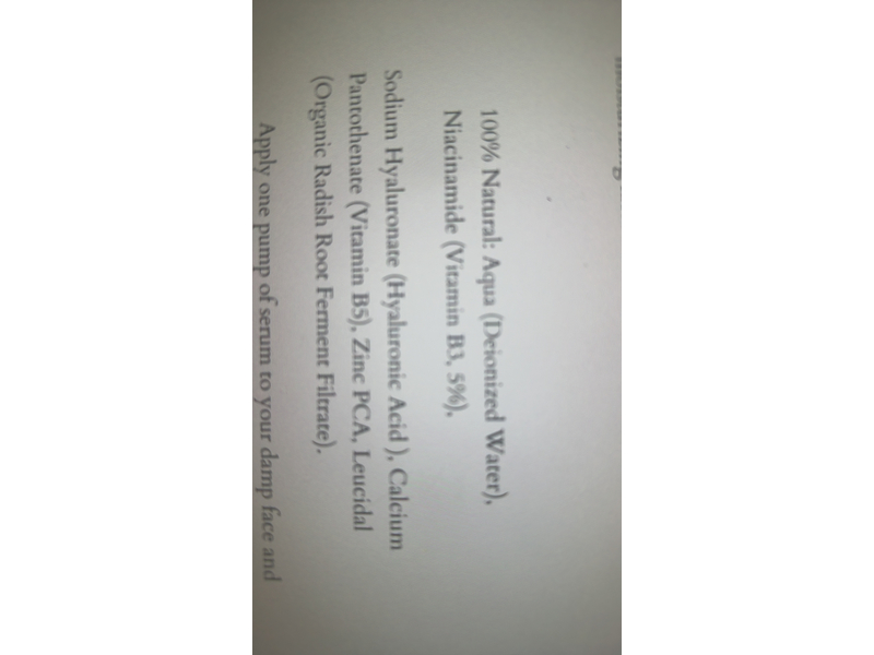 Joyal Beauty Niacinamide Serum, B3 B5 Hyaluronic Acid, 1 oz/30 mL