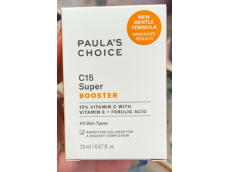 Paula's Choice C15 Super Booster, Vitamin C + Vitamin E + Ferulic Acid, 0.67 fl oz/20 mL