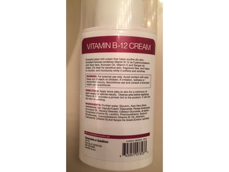 Life-Flo Vitamin B-12 Cream, 4 fl oz/118 ml